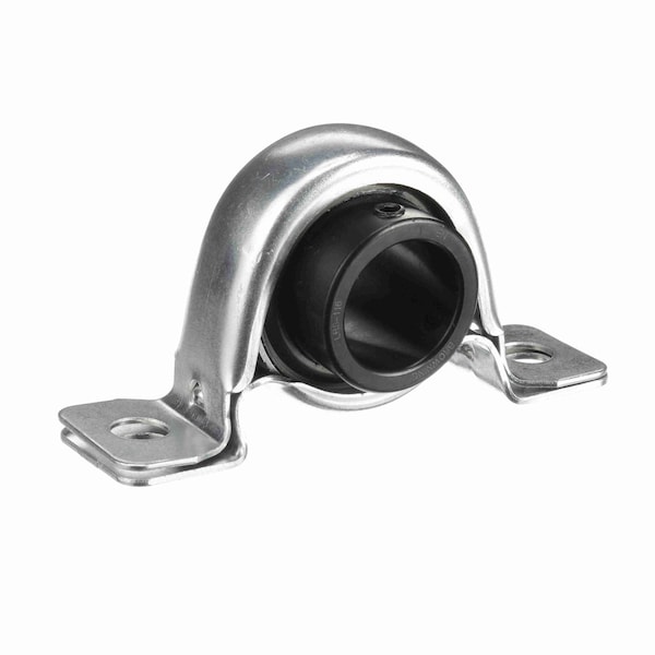 Mounted Ball Bearing, Pillow Block, Stamped Steel, Setscrew, No SSPS116